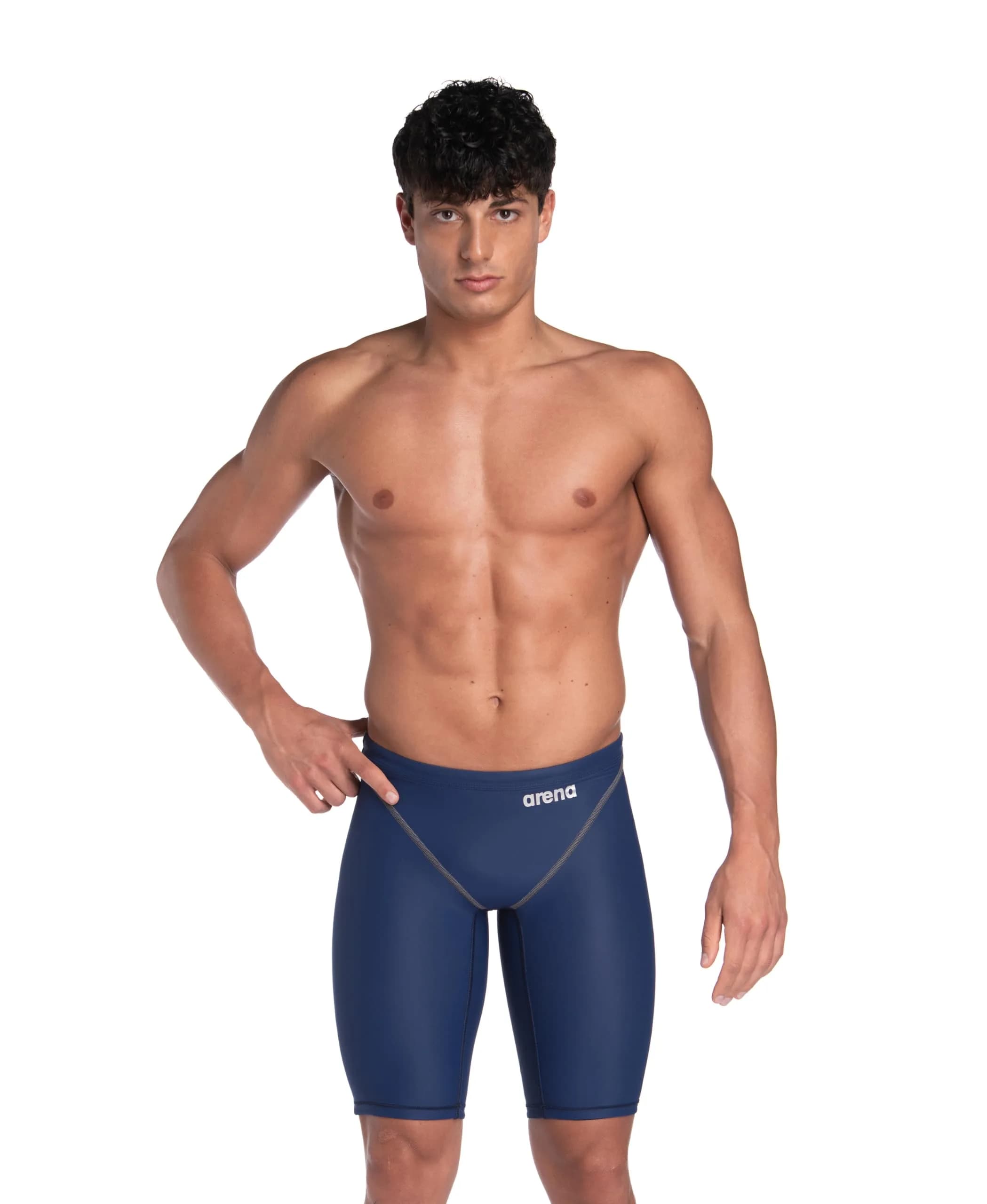 ARENA Powerskin ST Next Men’s Racing Jammer Competition Swimsuit, Navy, Size 22 | FINA-Approved Eco-Friendly Tech Suit