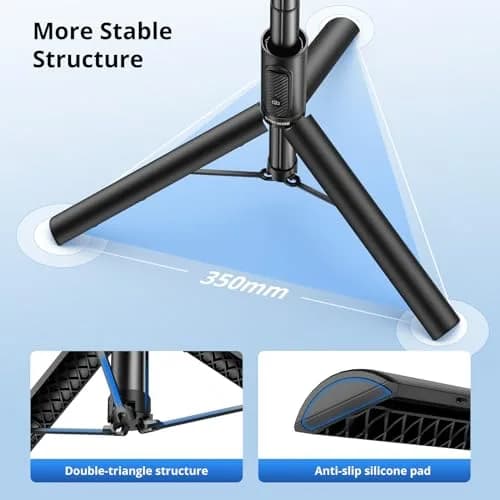 SYNCWIRE Selfie Stick Tripod 55" Aluminum Travel Phone Tripod with Remote for iPhone 17/16/15/14/13/12 Series and More Smartphones thumbnail 5
