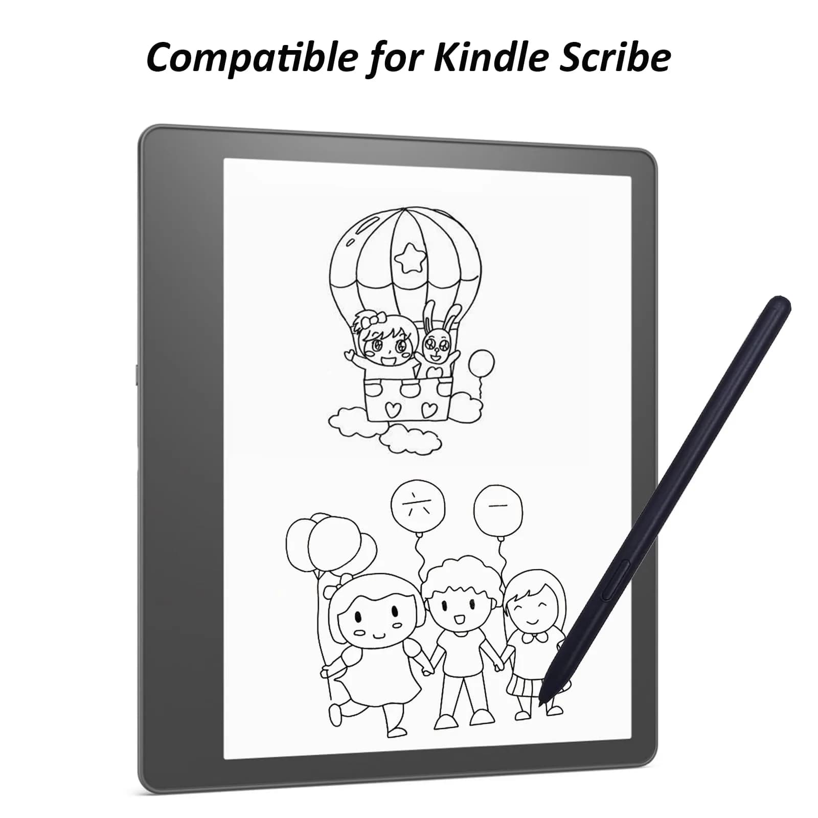 Mingxiong Stylus Pen for Kindle Scribe | 4096 Pressure Levels, Black - view 2