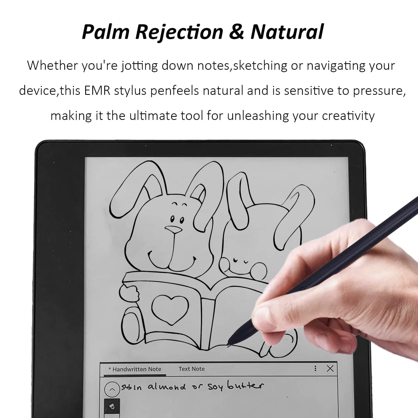 Mingxiong Stylus Pen for Kindle Scribe | 4096 Pressure Levels, Black - view 4