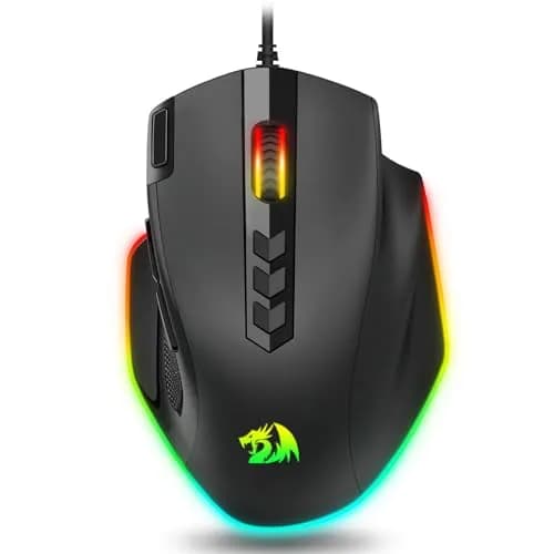 Redragon M614 Wired Gaming Mouse | Up to 8000 DPI, RGB Backlit, 11 Programmable Buttons, Ergonomic Design thumbnail 9