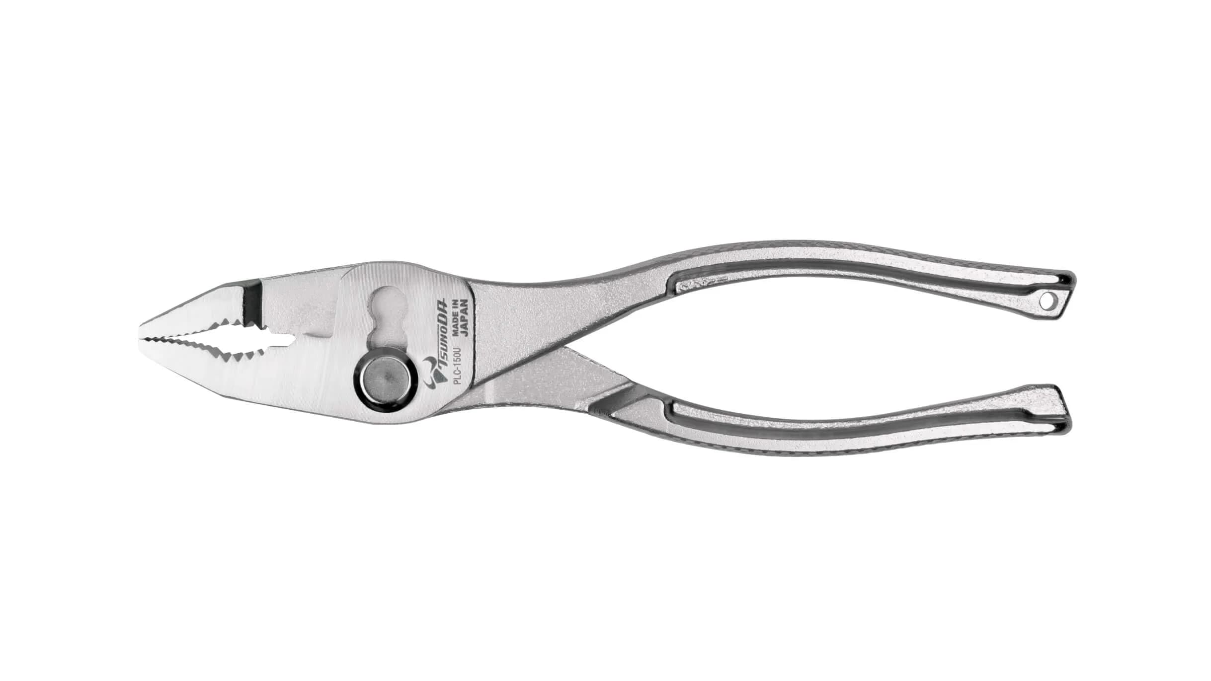 Tsunoda PLC-150U, Wide-Contact Slip Joint Pliers, 6-Inch | Heavy-Duty Japan-Made Hand Tool — 6"