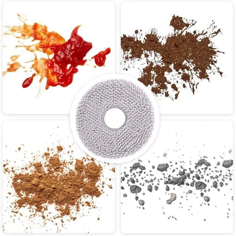 Electropan 10pcs Microfiber Mop Pads for Ecovacs Deebot X1 Omni/T20 Omni/X2 Omni/T30S/Yeedi M12 Pro+ Robot Vacuums thumbnail 4