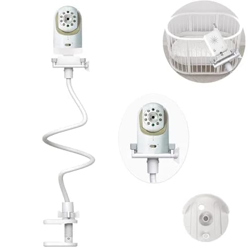 Derebir Flexible Baby Camera Mount Holder for Infant Optics DXR-8/DXR-8 PRO, 85 cm (33.4 inch) | Secure Crib Clamp for Clear Viewing thumbnail 1