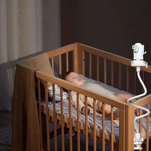 Derebir Flexible Baby Camera Mount Holder for Infant Optics DXR-8/DXR-8 PRO, 85 cm (33.4 inch) | Secure Crib Clamp for Clear Viewing thumbnail 3