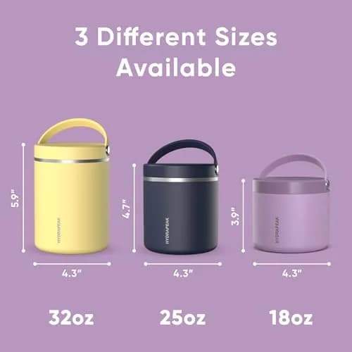 Hydrapeak 18oz Stainless Steel Vacuum Insulated Food Jar | 532ml (18 Fl Oz) Hot & Cold Food Container thumbnail 5