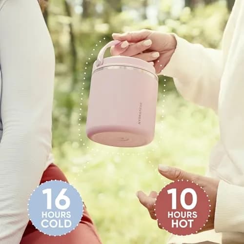 Hydrapeak 25oz Stainless Steel Vacuum Insulated Food Jar | Kids Jar for Hot Food and Cold Food, Wide Mouth Leak-Proof Soup Jar for Adults, 709ml (25 Fl Oz) thumbnail 6
