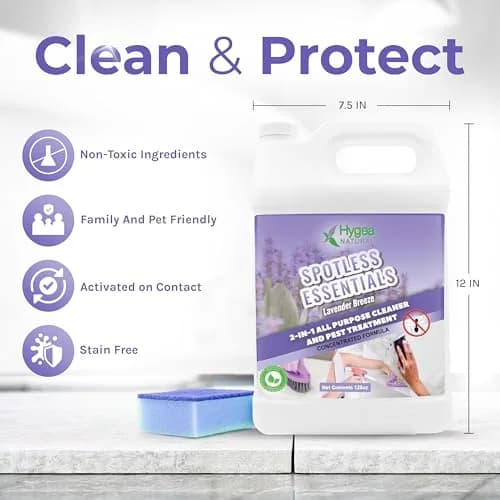 Hygea Natural Spotless Essentials Bed Bug Concentrate & Cleaner Lavender | Natural Pest & Surface Cleaner 128 Fl Oz thumbnail 3