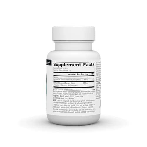 Source Naturals Broccoli Sprouts Extract 250 mg | Sulforaphane 2000 mcg, 30 Tablets, Gluten-Free thumbnail 3