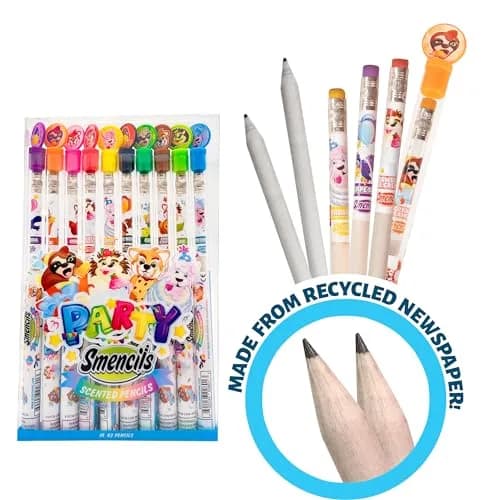 Scentco Party Smencils - Patented Gourmet Scented Graphite HB #2 Pencils, 10 Count | Recycled Newspaper, 2-Year Scent Guarantee thumbnail 4