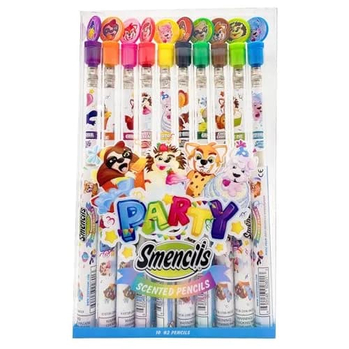 Scentco Party Smencils - Patented Gourmet Scented Graphite HB #2 Pencils, 10 Count | Recycled Newspaper, 2-Year Scent Guarantee thumbnail 1