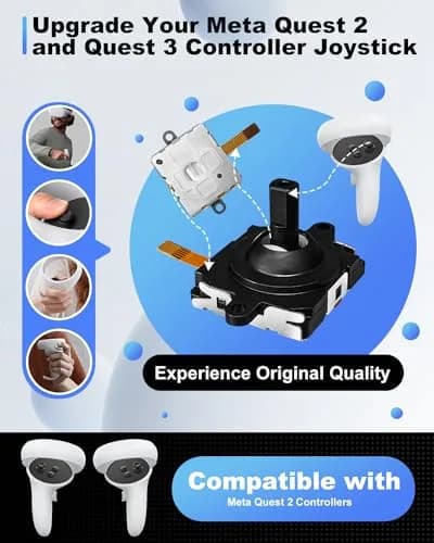 OLCLSS Joystick Replacement Kit for Oculus Quest 2/3 Controllers | 13-in-1 Repair Set thumbnail 2
