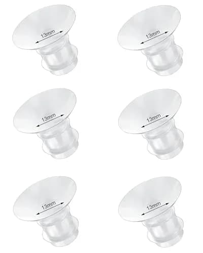 IVARONAL Flange Inserts 13mm | Compatible with Medela & Spectra Pumps, 6PCS, Food-Grade Silicone, Reduce 24mm Tunnel thumbnail 1