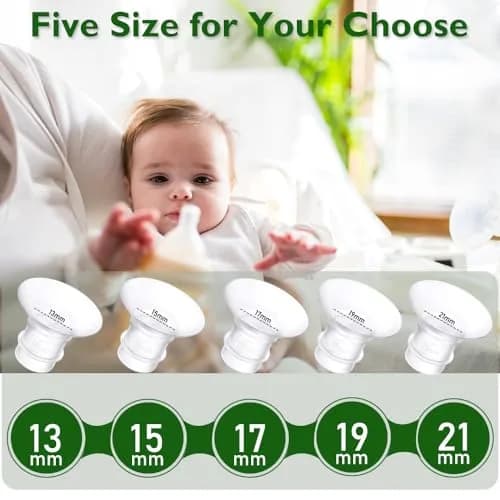 IVARONAL Flange Inserts 19mm | Compatible with Most Breast Pumps, Reduce Tunnel to Correct Size, Food-Grade Silicone, 6PCS thumbnail 7