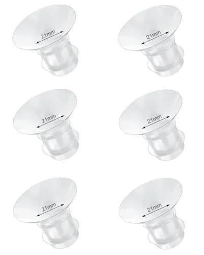 IVARONAL Flange Inserts 21mm | Compatible with Most Breast Pumps, Reduce 24mm Tunnel, Food-Grade Silicone, 6PCS thumbnail 1