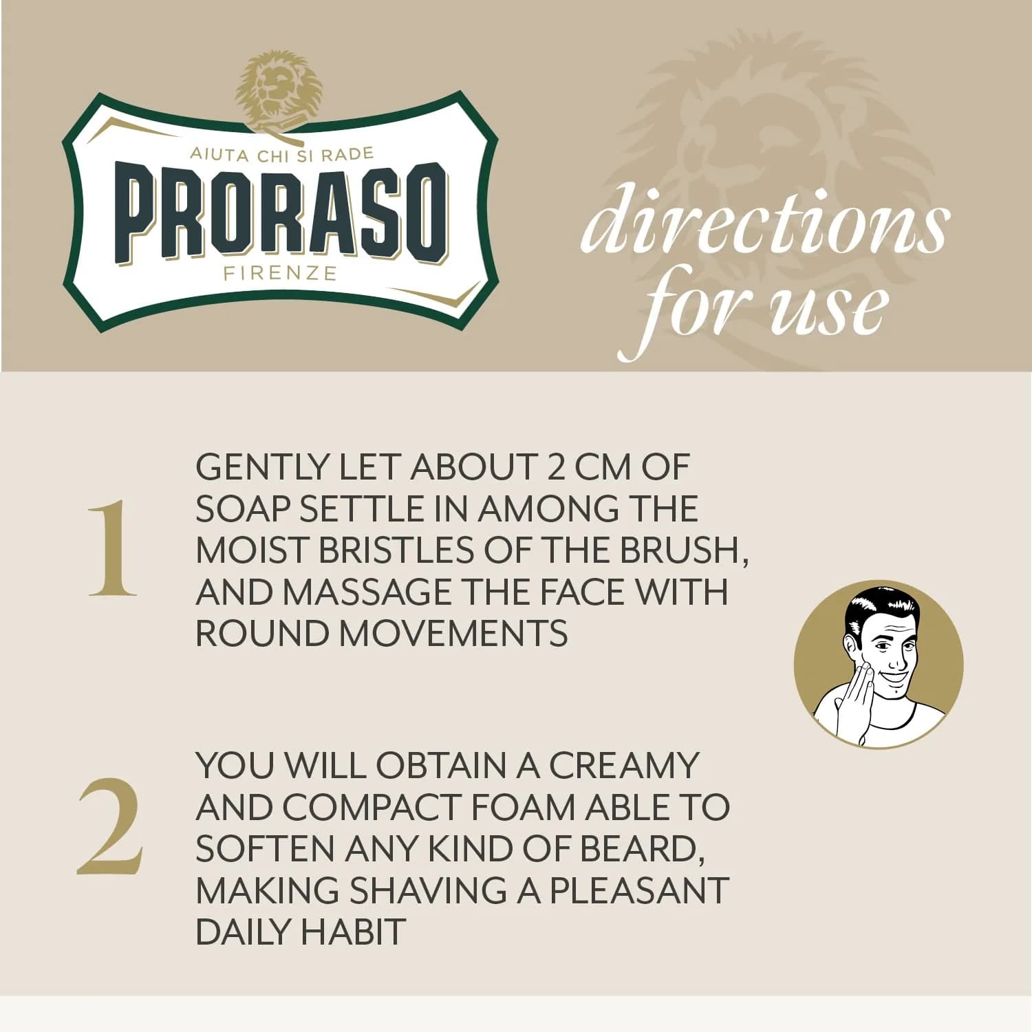 Proraso Shaving Cream Oatmeal & Green Tea 300ml (10.2 Fl Oz) | Nourishing & Gentle Formula for Sensitive Skin - view 3
