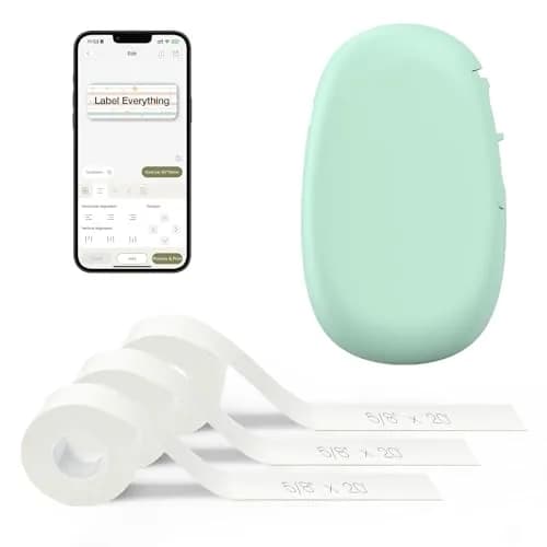 SUPVAN E10 Bluetooth Label Maker Machine with 3 Tapes, Green | Portable Thermal Printer thumbnail 1
