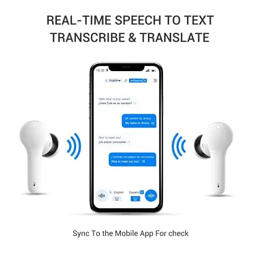 ANFIER M6 Translator Earbuds Language Translator Device 144 Languages | Rapid 0.5s Translation, Music & Calls thumbnail 6