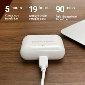 ANFIER M6 Translator Earbuds with Offline Package | 144 Languages & Accents, 0.5s Rapid Translation thumbnail 3