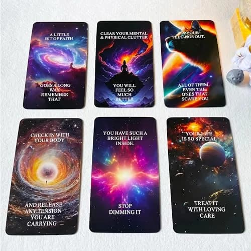 Qcsdckot Higher Self Messages Oracle Deck, Cosmic Oracle Cards, Positive Affirmations Cards Help You Create Your Best Life thumbnail 4