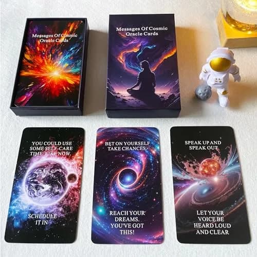 Qcsdckot Higher Self Messages Oracle Deck, Cosmic Oracle Cards, Positive Affirmations Cards Help You Create Your Best Life thumbnail 7