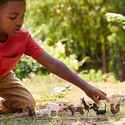 Schleich Farm World 7-Piece Farm Animal Playset 2.27 kg (5 lb) | Realistic Educational Toy Figures for Kids Ages 3+ thumbnail 2
