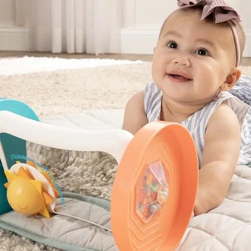BEBÉ FUERTE Marathon Maze 2-in-1 Activity Mirror | Sensory & Bilingual Baby Toy for 3+ Months thumbnail 5