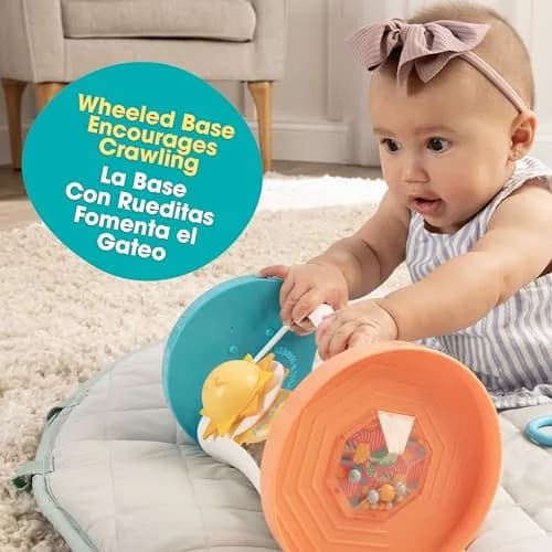BEBÉ FUERTE Marathon Maze 2-in-1 Activity Mirror | Sensory & Bilingual Baby Toy for 3+ Months thumbnail 3