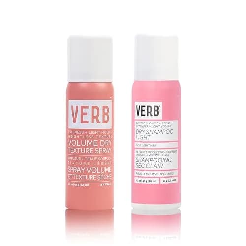 VERB Volume Dry Texture Spray + Dry Shampoo Light Duo | Light Hold, Absorbs Oil & Odors, Vegan (Light 1.60 Fl Oz, Pack of 2) thumbnail 1