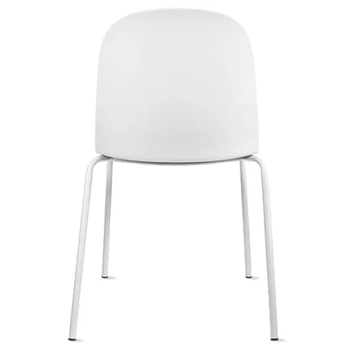2xhome Modern Stackable Armless Dining Chair | Plastic Shell Seat with Metal Legs | Indoor or Outdoor Use thumbnail 5
