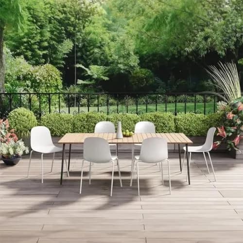 2xhome Modern Stackable Armless Dining Chair | Plastic Shell Seat with Metal Legs | Indoor or Outdoor Use thumbnail 9