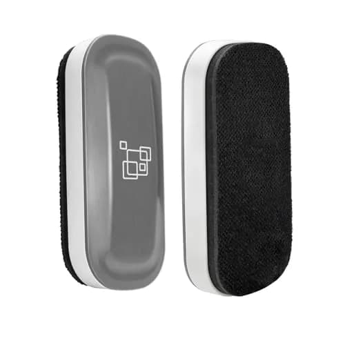 maxtek Magnetic Dry Erase Eraser 2-Pack | Gray, 12.7 cm (5 Inch) Length thumbnail 1