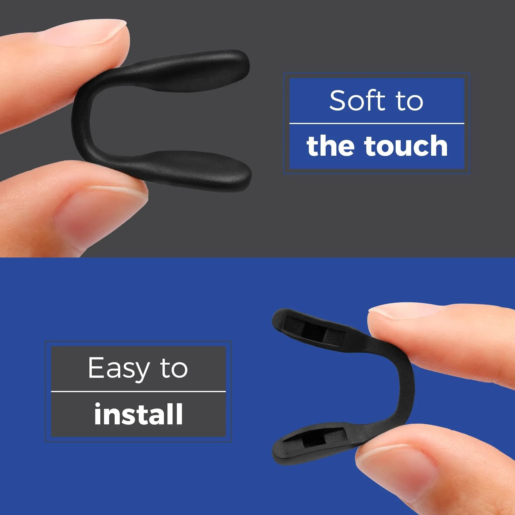 HILEEN Replacement Nose Pads for Oakley Sunglasses | 51mm x 8mm Black Silicone (2-Pack) - view 5