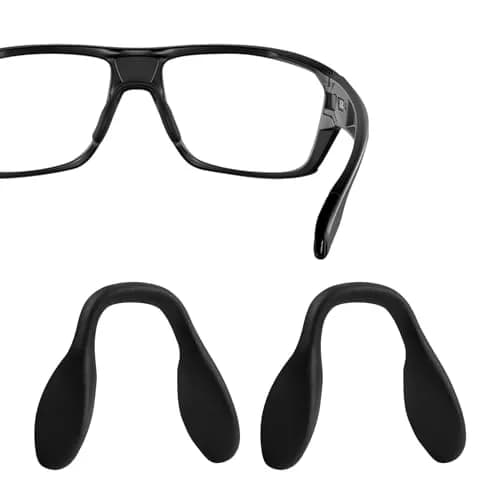 HILEEN Replacement Nose Pads for Oakley Sunglasses | 51mm x 8mm Black Silicone (2-Pack) thumbnail 1