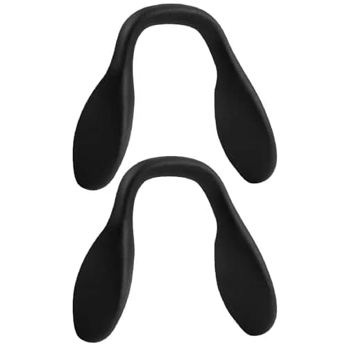 HILEEN Replacement Nose Pads for Oakley Sunglasses | 51mm x 8mm Black Silicone (2-Pack) thumbnail 2
