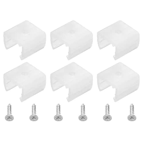 MECCANIXITY Waterproof LED Strip Mounting Clips Fit 10-12mm Strip | Translucent Polypropylene, 50pcs thumbnail 1