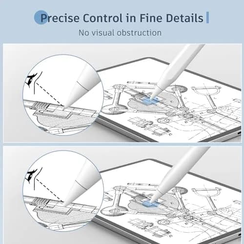 MEKO Replacement Pencil Tips for Apple Pencil 1st/2nd Gen | Precise, Wear-Resistant thumbnail 4