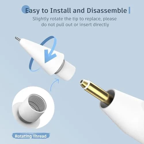 MEKO Replacement Pencil Tips for Apple Pencil 1st/2nd Gen | Precise, Wear-Resistant thumbnail 5