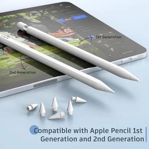 MEKO Replacement Pencil Tips for Apple Pencil 1st/2nd Gen | Precise, Wear-Resistant thumbnail 2