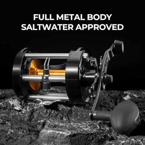KastKing Rover Round Baitcasting Reel, 60 Size, Right, Black | Power & Durability for Freshwater & Saltwater thumbnail 3
