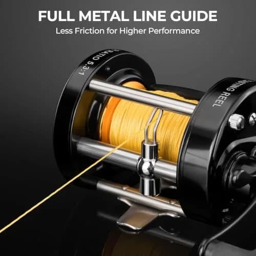 KastKing Rover Round Baitcasting Reel, 50 Size, Left, Black | Power & Durability for Freshwater & Saltwater thumbnail 7