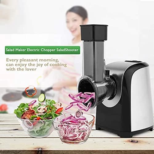 Nictemaw Electric Cheese Grater with 5 Stainless Steel Blades | 150W Kitchen Tool for Cheese, Vegetables & Fruits thumbnail 8