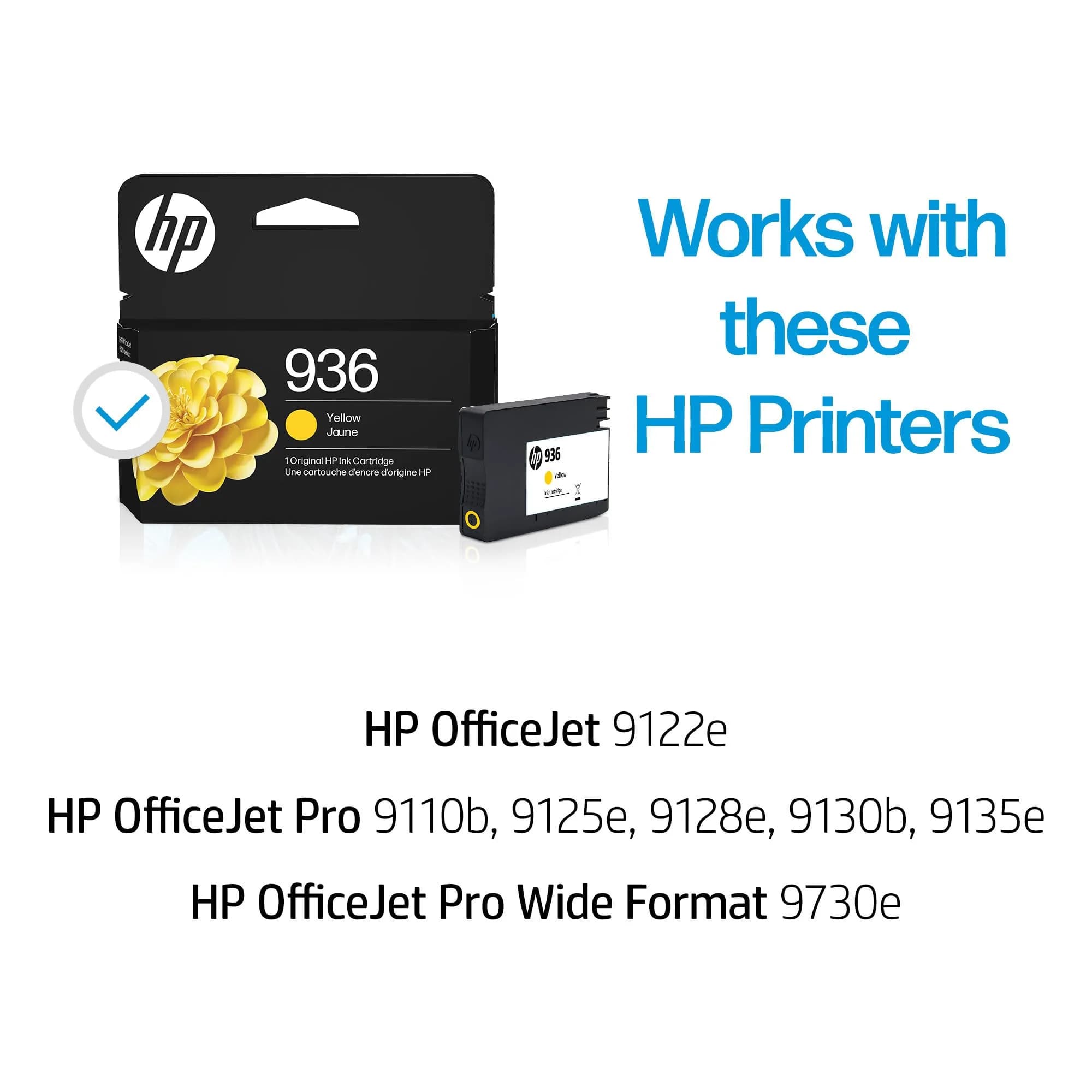 HP 936 Yellow Ink Cartridge | Fade Resistant Ink for HP OfficeJet Pro Printers - view 2