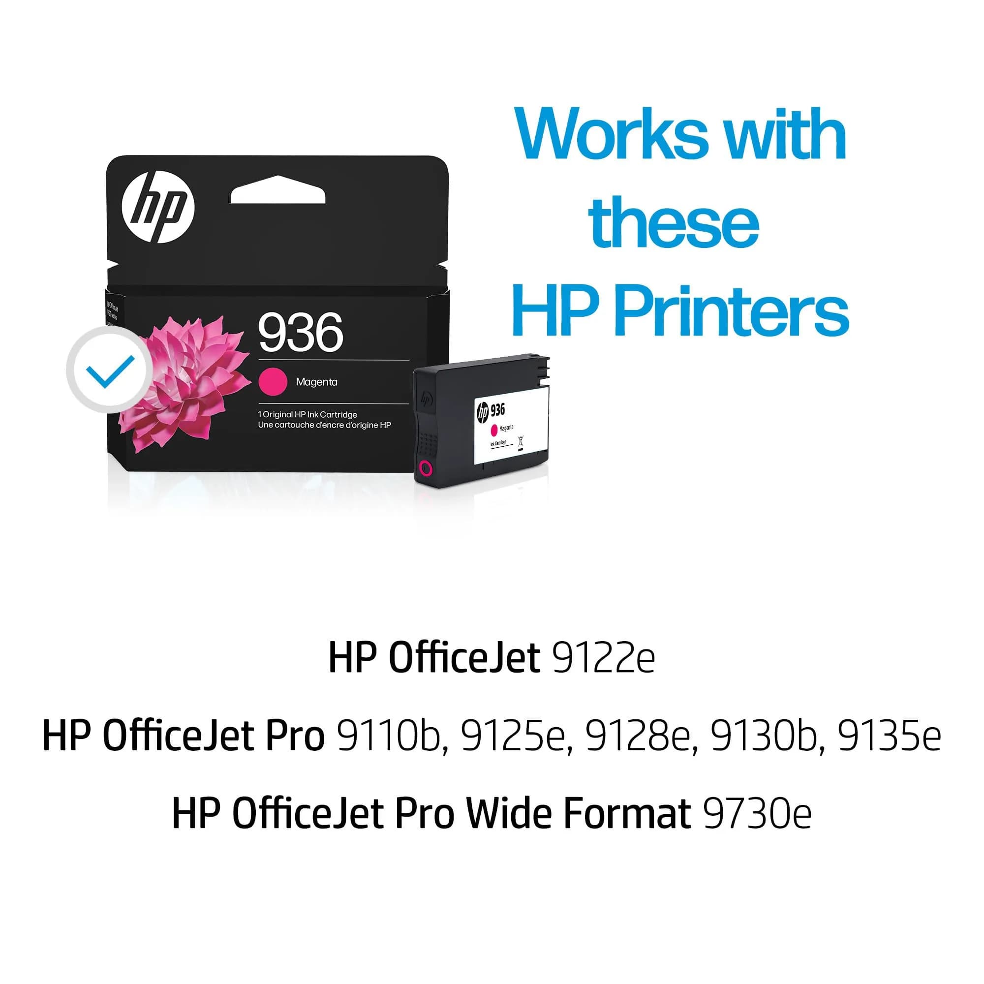 HP 936 Magenta Ink Cartridge | 800 Pages Yield | Fade Resistant - view 2