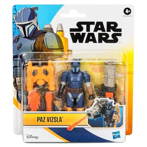 STAR WARS Epic Hero Series Paz Vizsla 4-Inch Action Figure with 4 Accessories | Poseable Play for Kids 4+ thumbnail 4