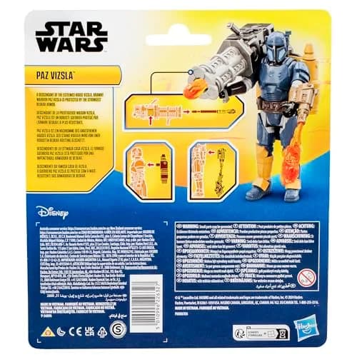 STAR WARS Epic Hero Series Paz Vizsla 4-Inch Action Figure with 4 Accessories | Poseable Play for Kids 4+ thumbnail 5