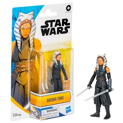 STAR WARS Epic Hero Series Ahsoka Tano 4-Inch Action Figure with 2 Accessories | Poseable Play for Kids 4+ thumbnail 3