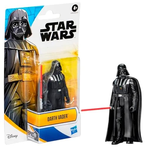 STAR WARS Epic Hero Series Darth Vader 4-Inch (10 cm) Action Figure with Lightsaber | Poseable Toy for Kids Ages 4+ thumbnail 3