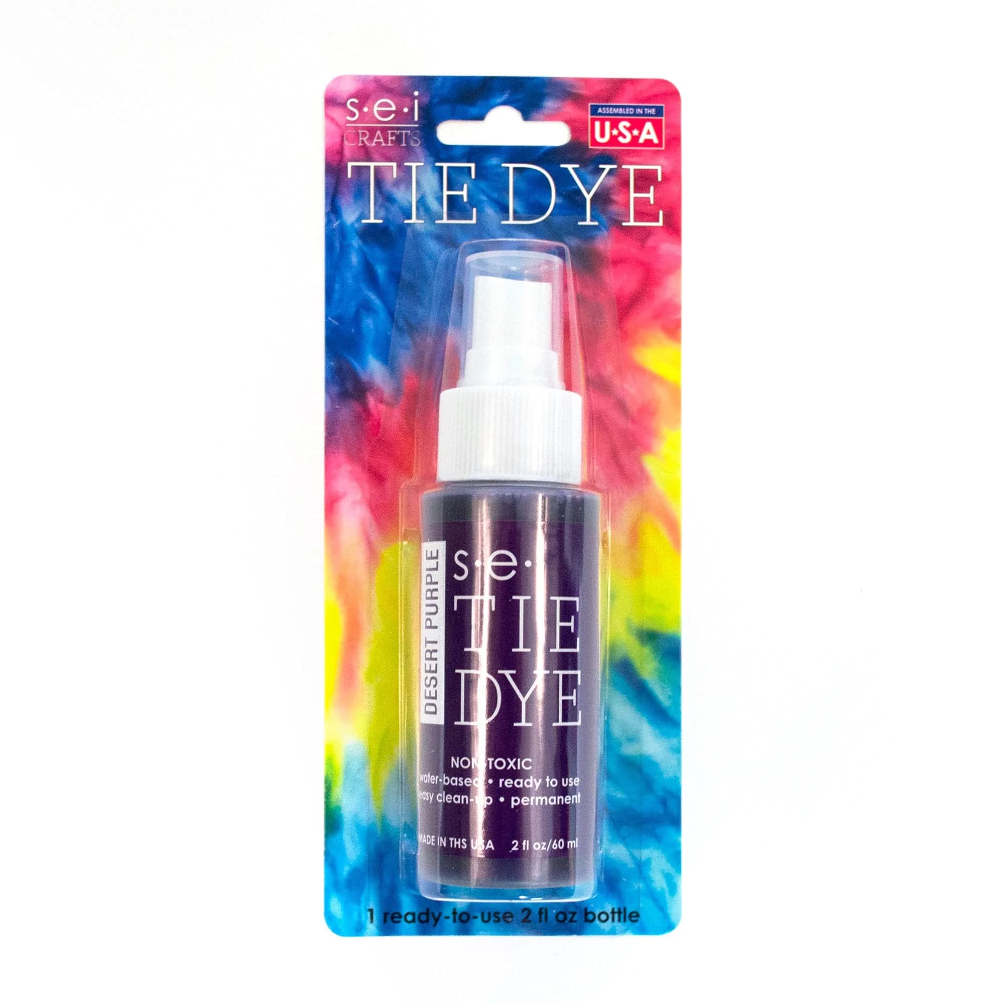 S·E·I Desert Purple Tie Dye Spray Bottle 2oz (59ml) | Permanent Fabric Dye for Clothing & Crafts - view 4