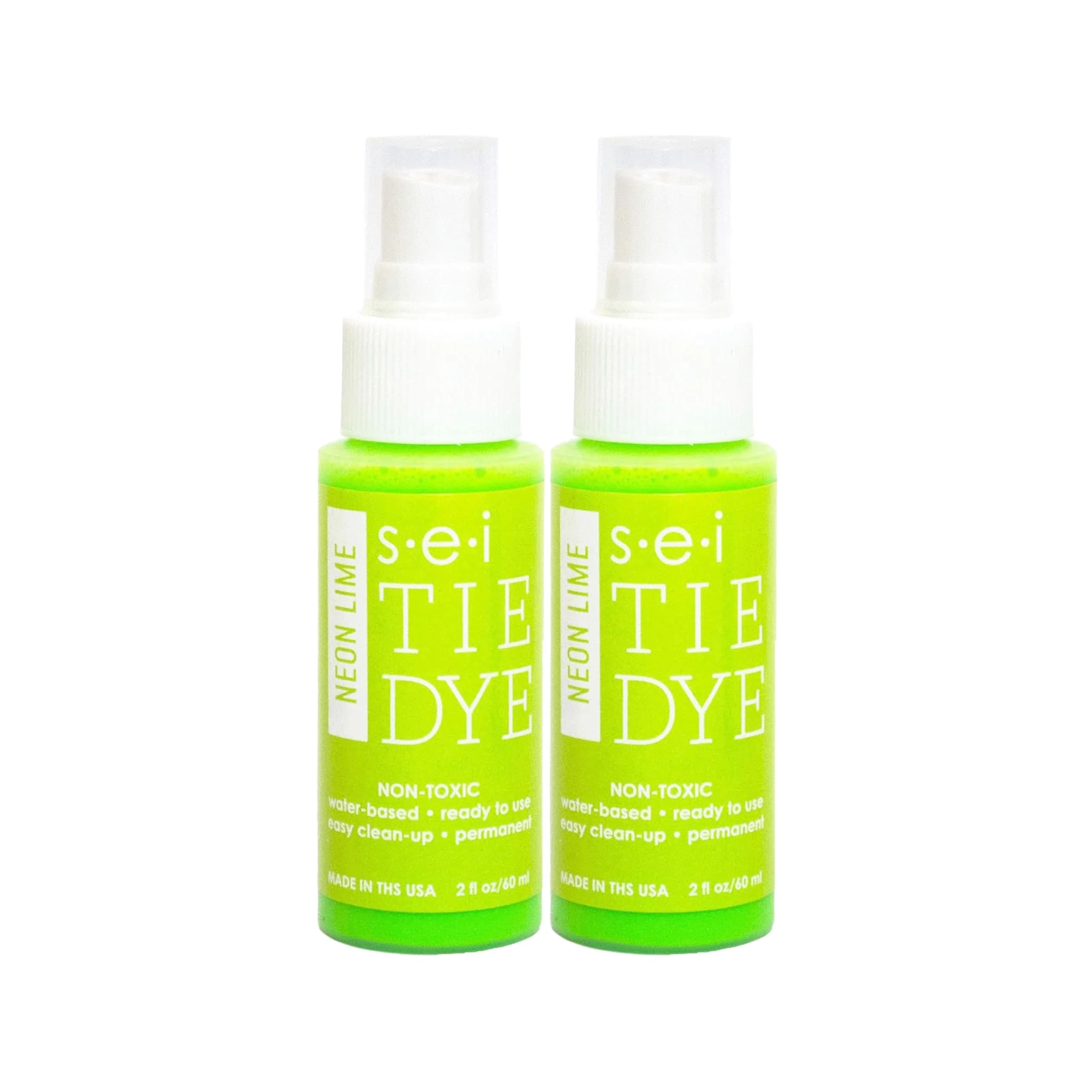 S·E·I Neon Lime Tie Dye Spray Bottle 2oz (59ml) | Permanent Clothing Dye for Fabrics - main product image